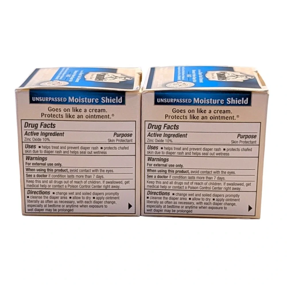 Dr Smith's Premium Blend Diaper Rash Ointment 2 oz Jars Fast Relief Lot of 2